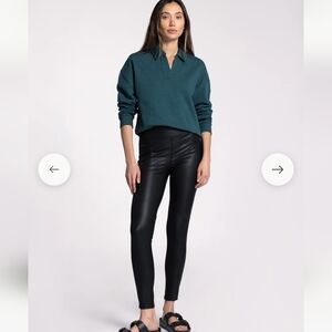 Thread & Supply Black Leather Look Leggings